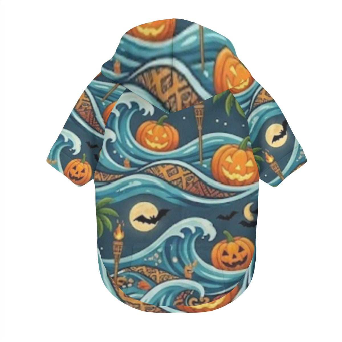 Halloween Pumpkin Surf All-Over Print Pullover Hoodie