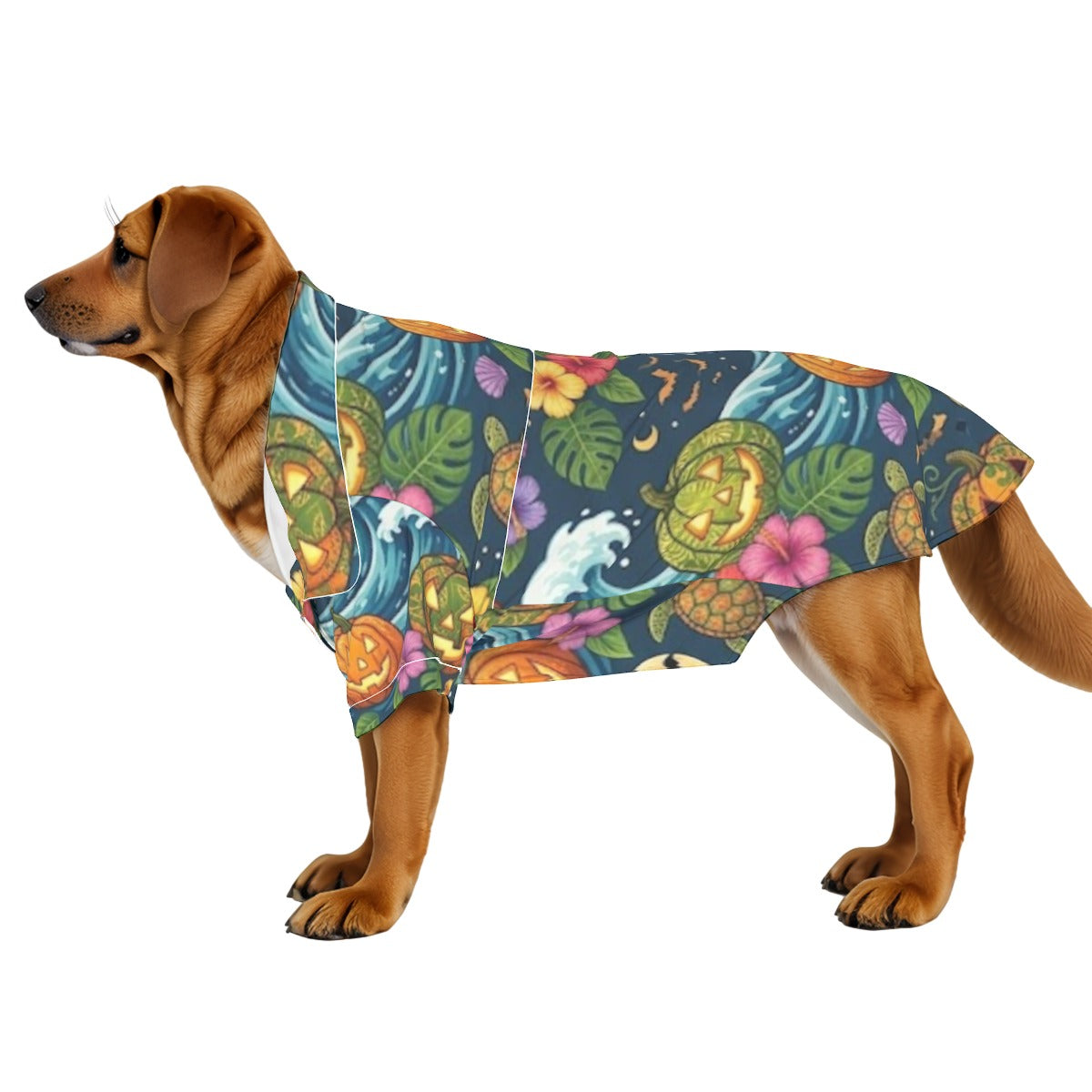 Multi-Element Halloween Aloha All-Over Print Large Pajamas