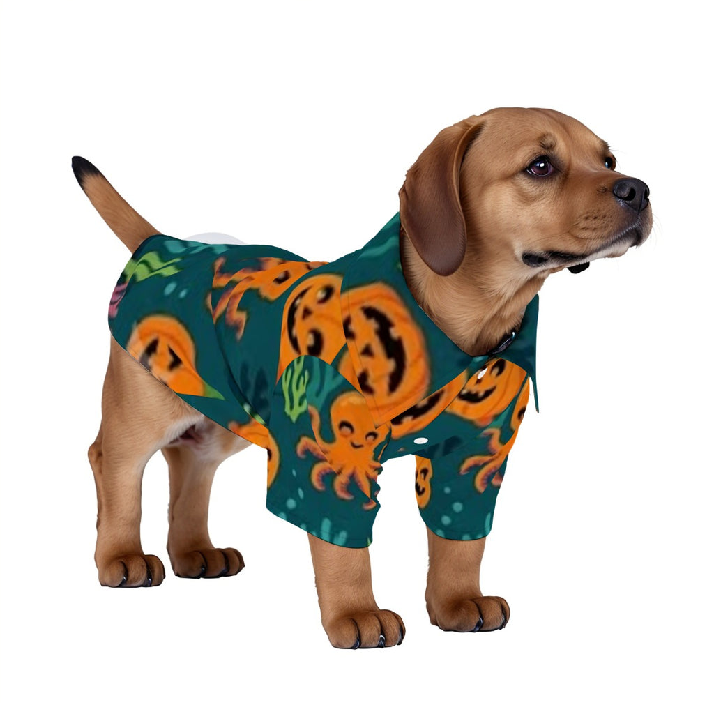 Spooky Reef Party All-Over Print Pet’s Hawaiian Shirt