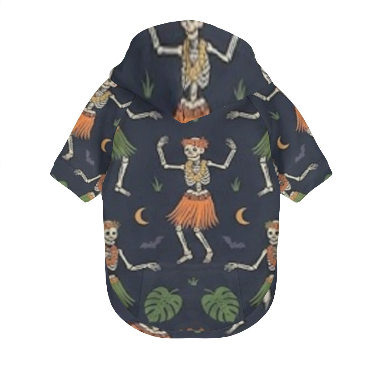 Hula Skeleton Dance All-Over Print Pullover Hoodie