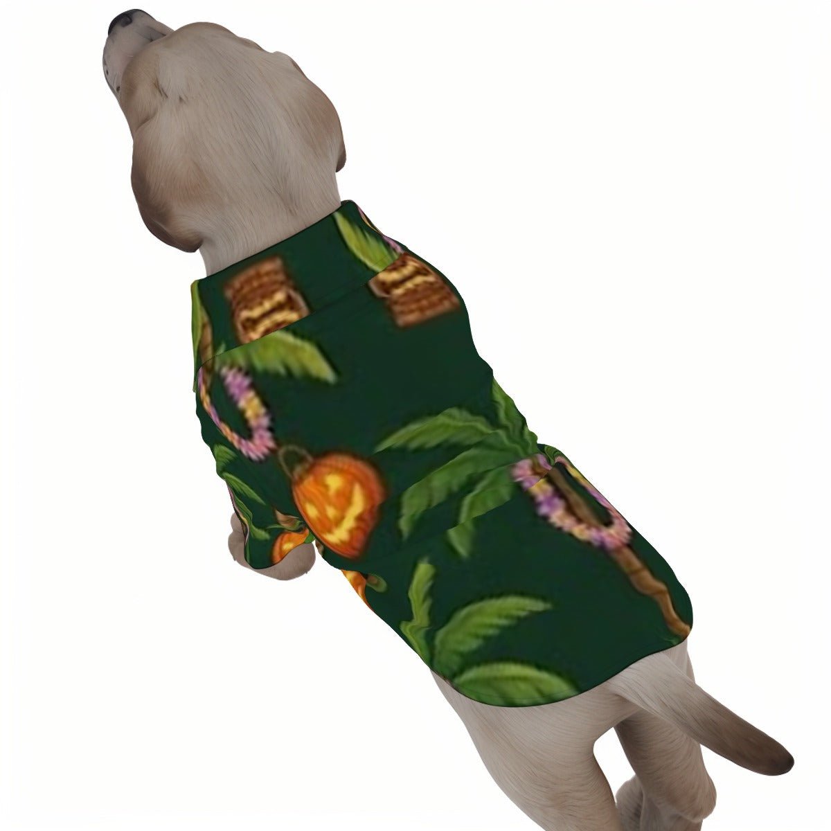 Palm Tree Tiki Lantern All-Over Print Pet’s Hawaiian Shirt