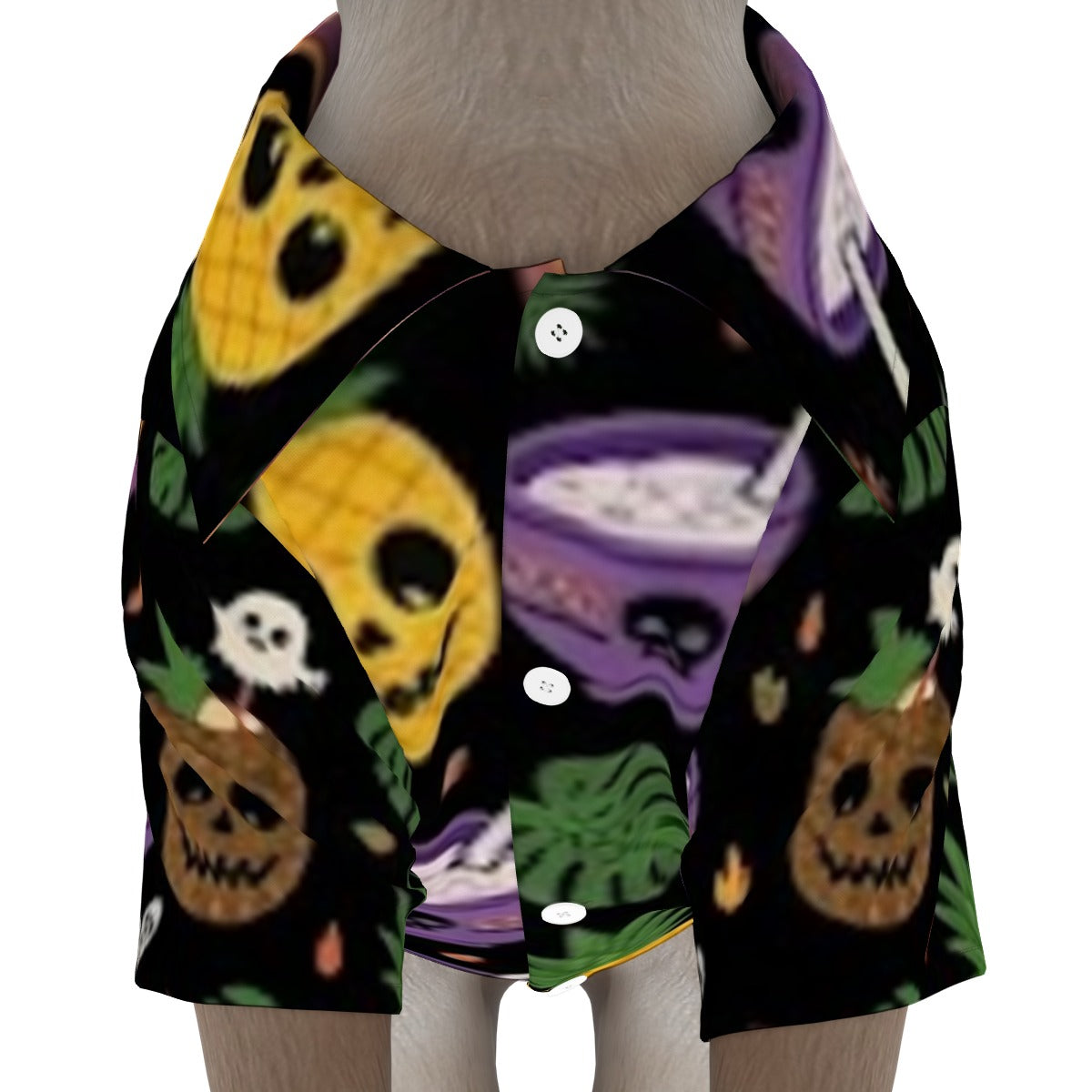 Tiki Ghouls Feast All-Over Print Pet’s Hawaiian Shirt