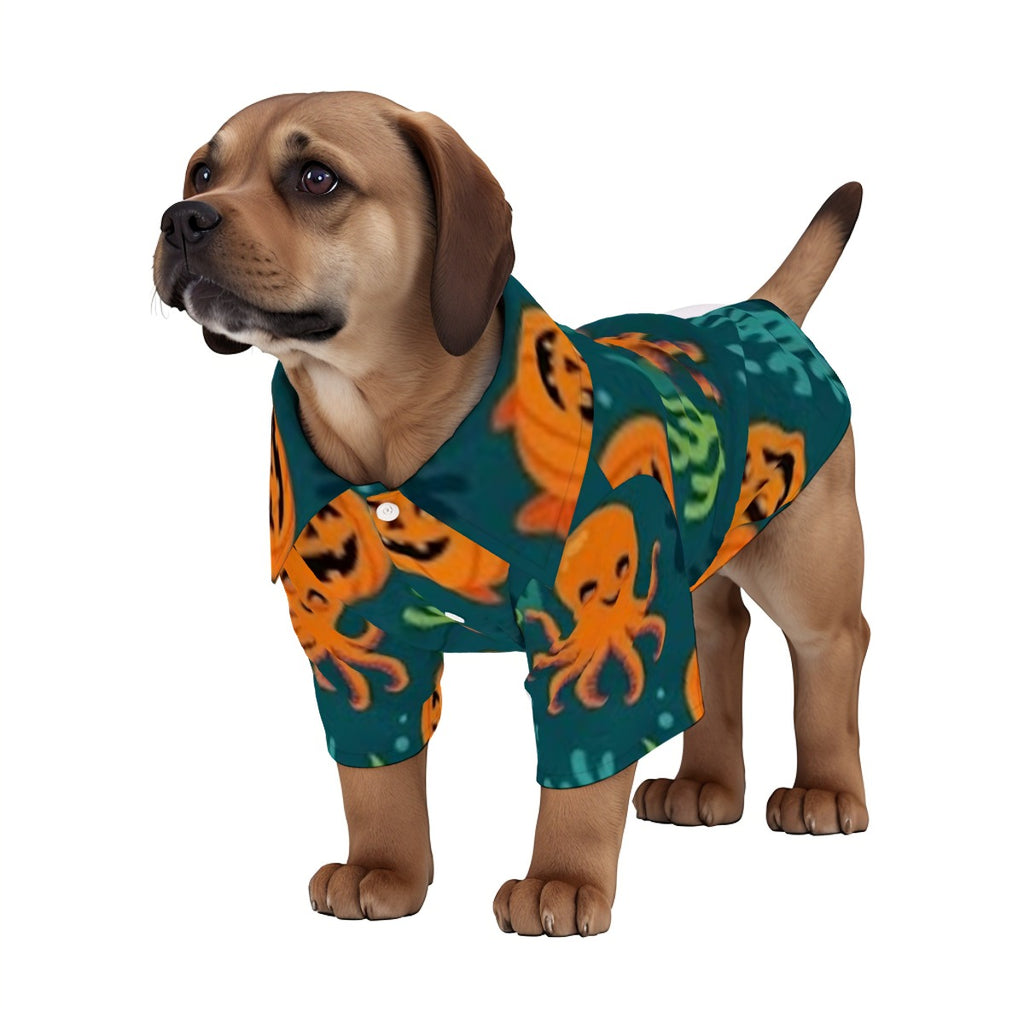 Spooky Reef Party All-Over Print Pet’s Hawaiian Shirt