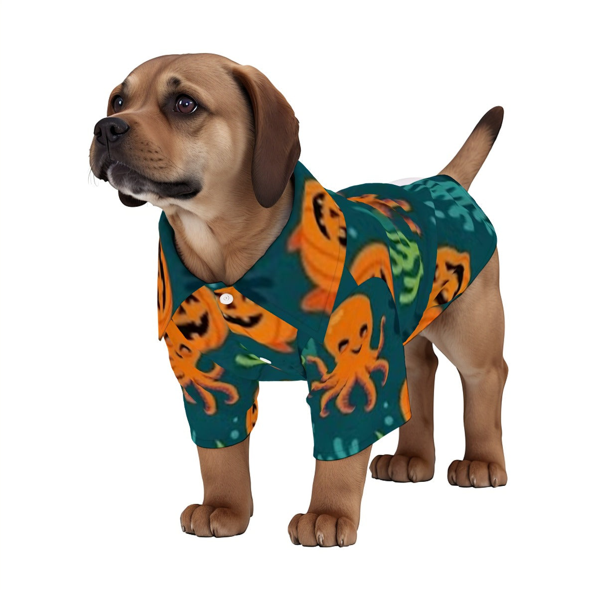 Spooky Reef Party All-Over Print Pet’s Hawaiian Shirt