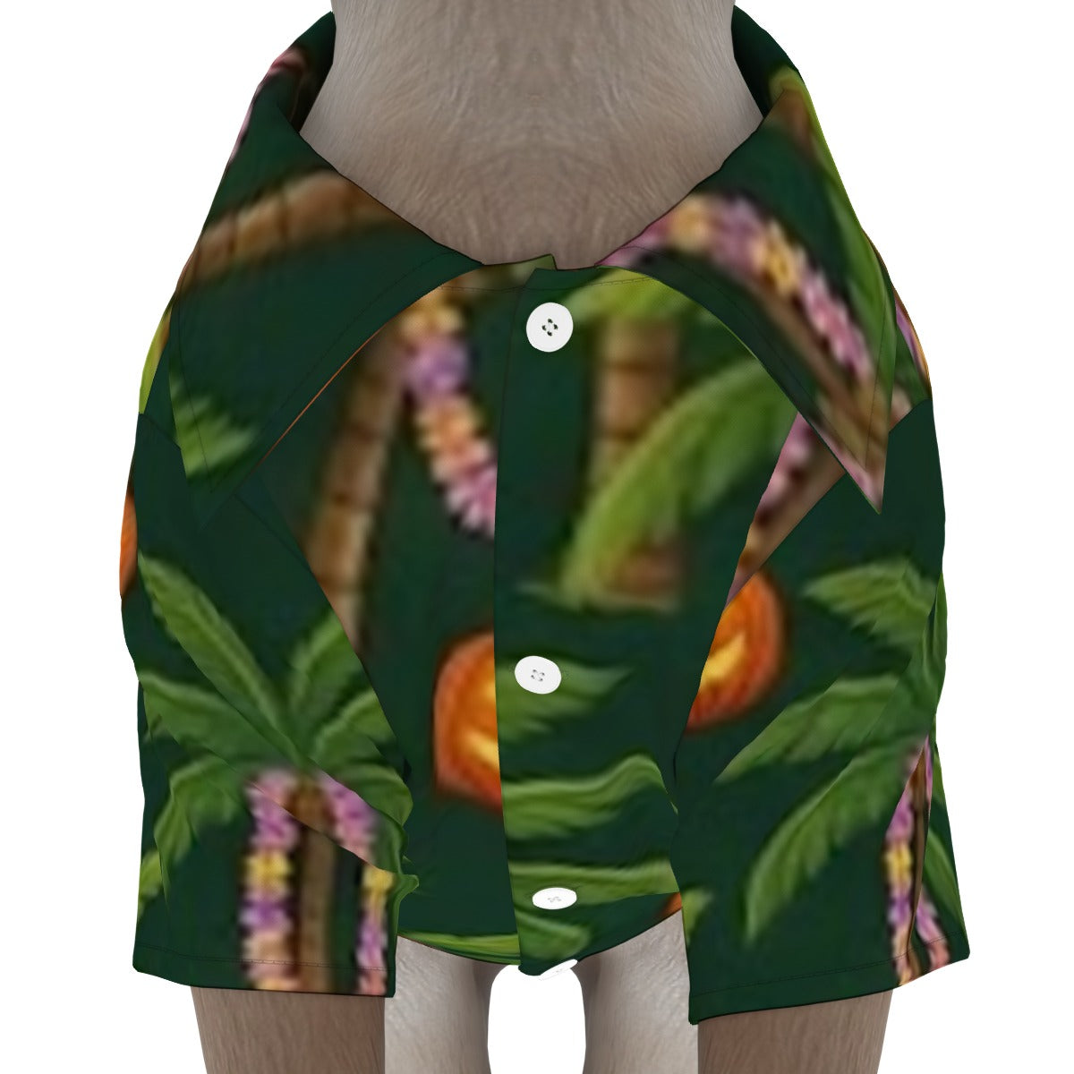 Palm Tree Tiki Lantern All-Over Print Pet’s Hawaiian Shirt