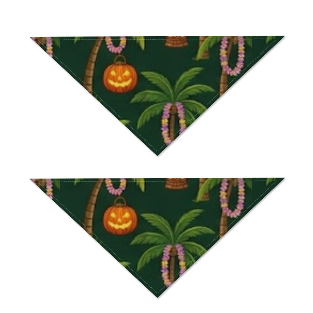 Palm Tree Tiki Lantern All-Over Print Pet's Scarf