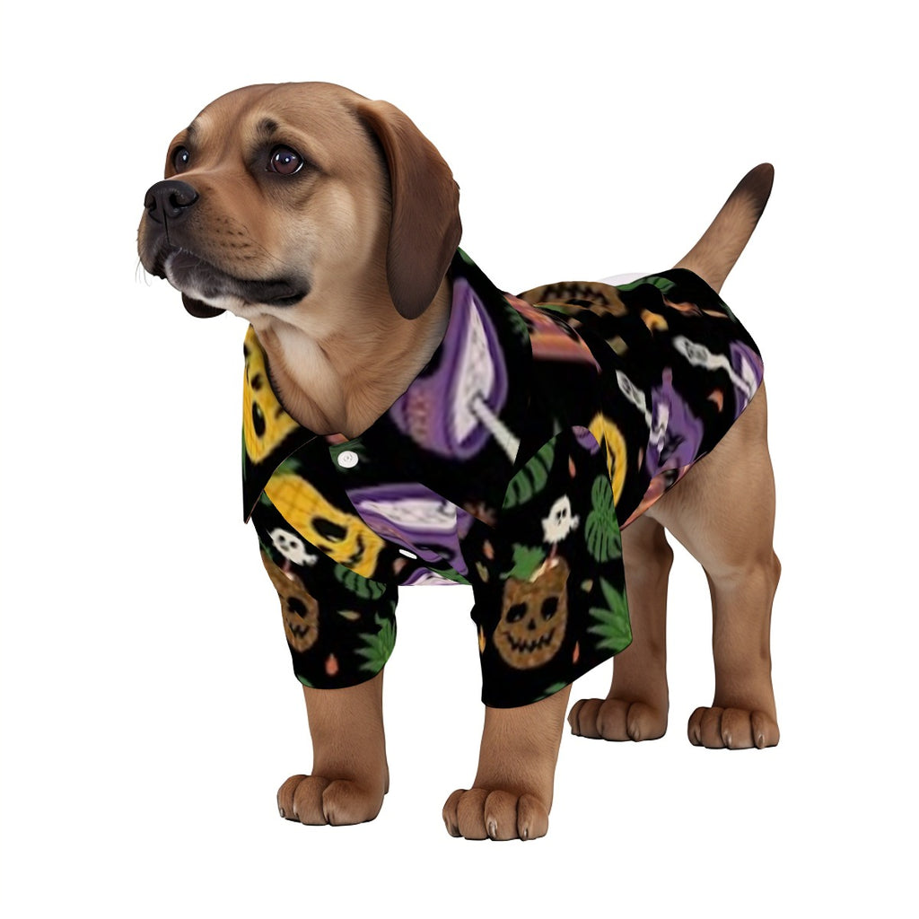 Tiki Ghouls Feast All-Over Print Pet’s Hawaiian Shirt