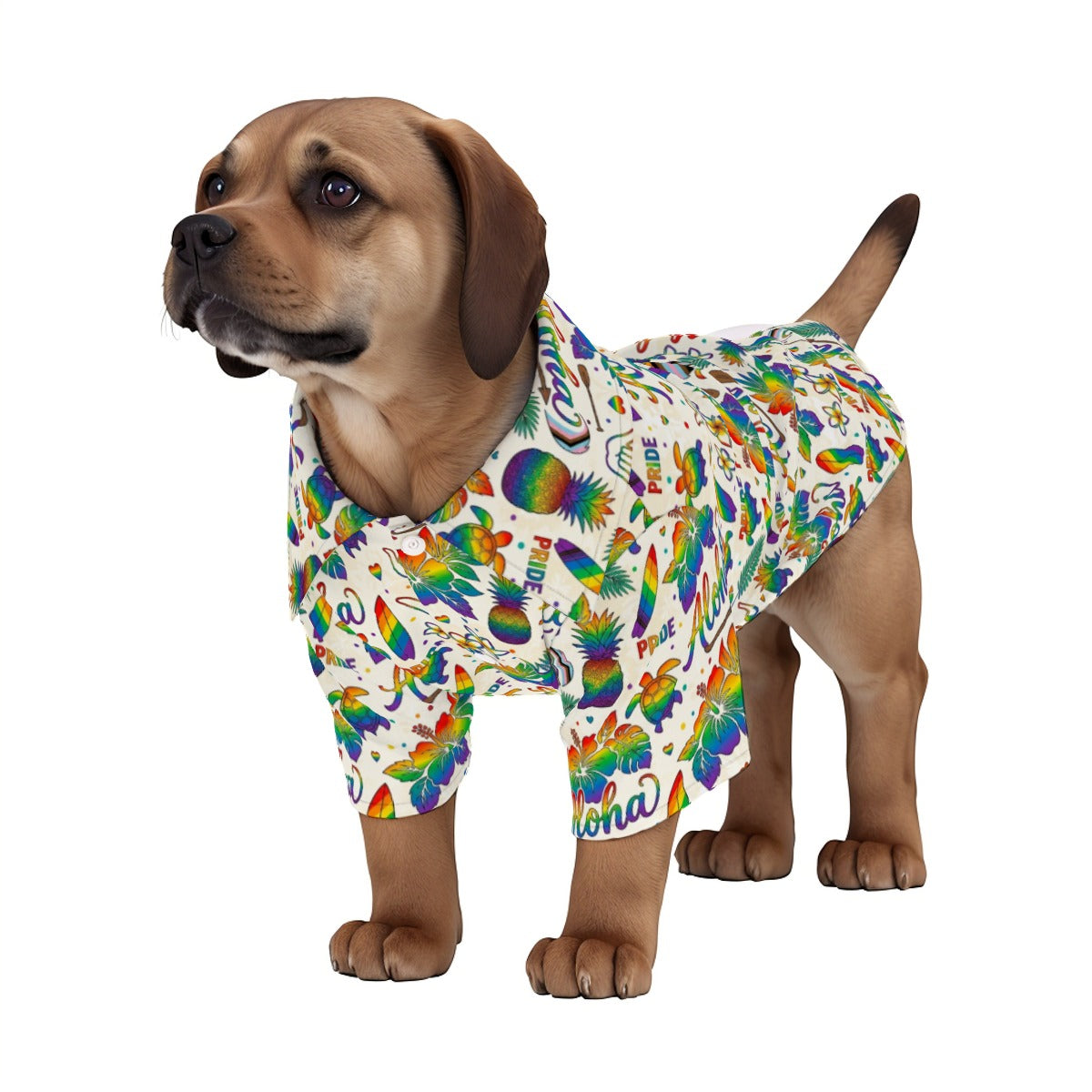Aloha Pride All-Over Print Pet Shirt