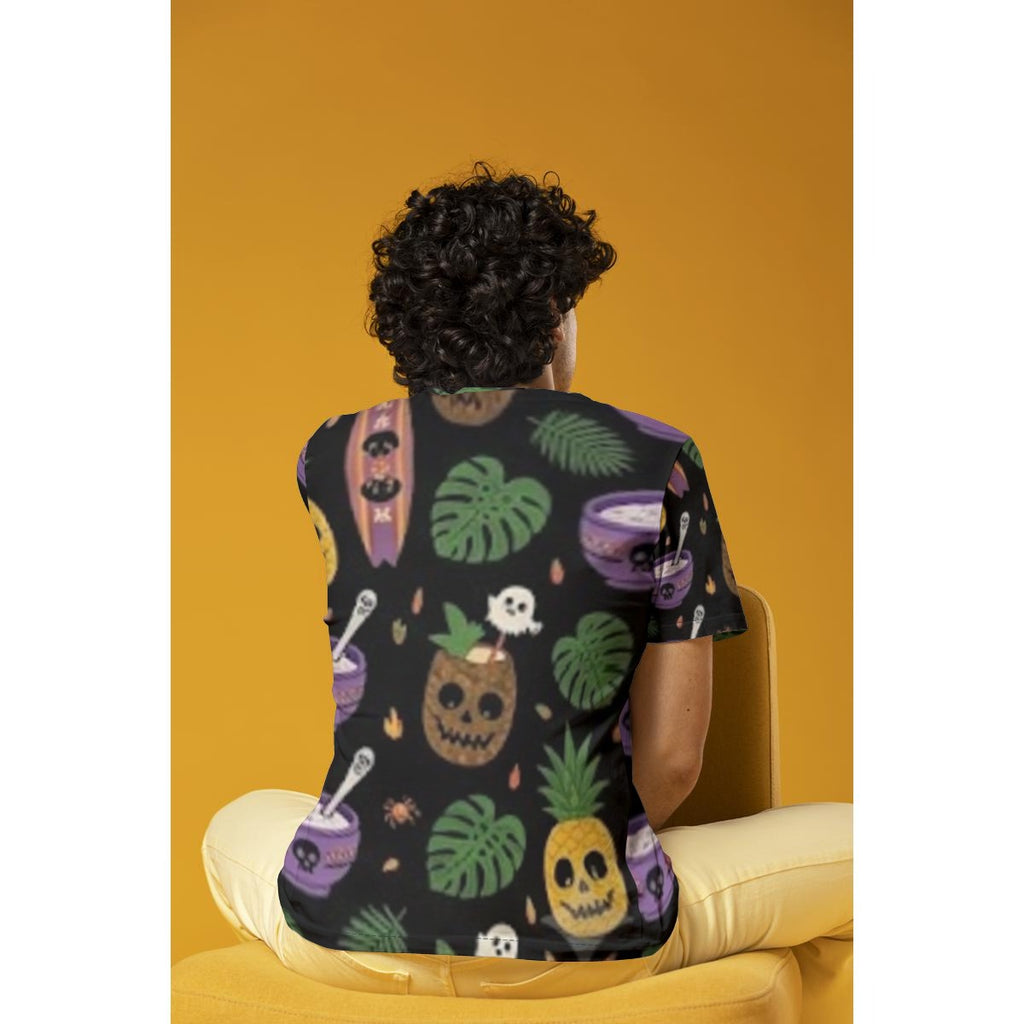 Tiki Ghouls Feast All-Over Print Adult Unisex O-Neck T-Shirt