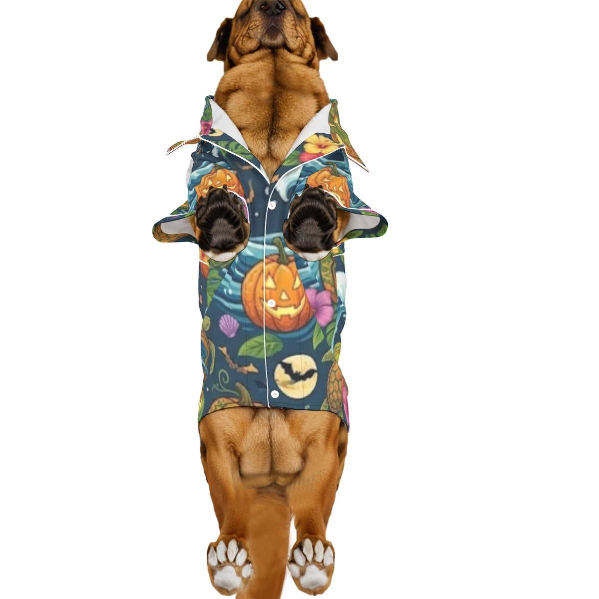 Multi-Element Halloween Aloha All-Over Print Large Pajamas