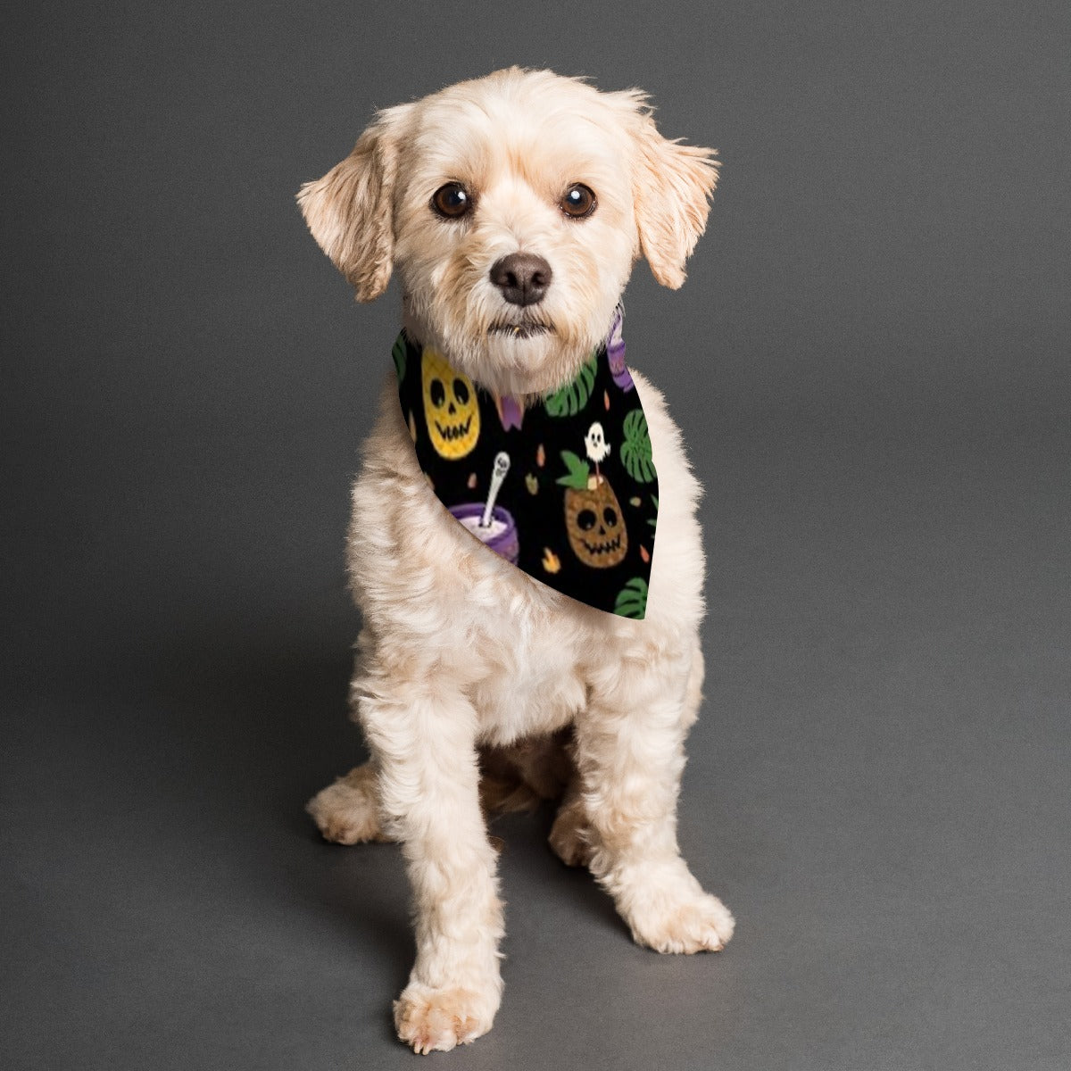 Tiki Ghouls Feast All-Over Print Pet's Scarf