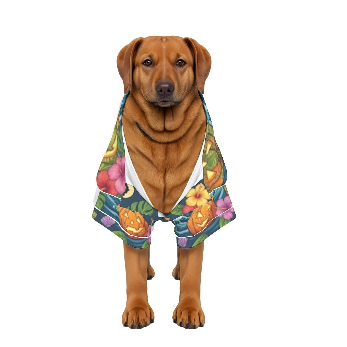 Multi-Element Halloween Aloha All-Over Print Large Pajamas